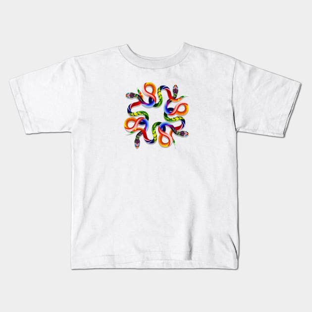 SNAKES Kids T-Shirt by MAYRAREINART